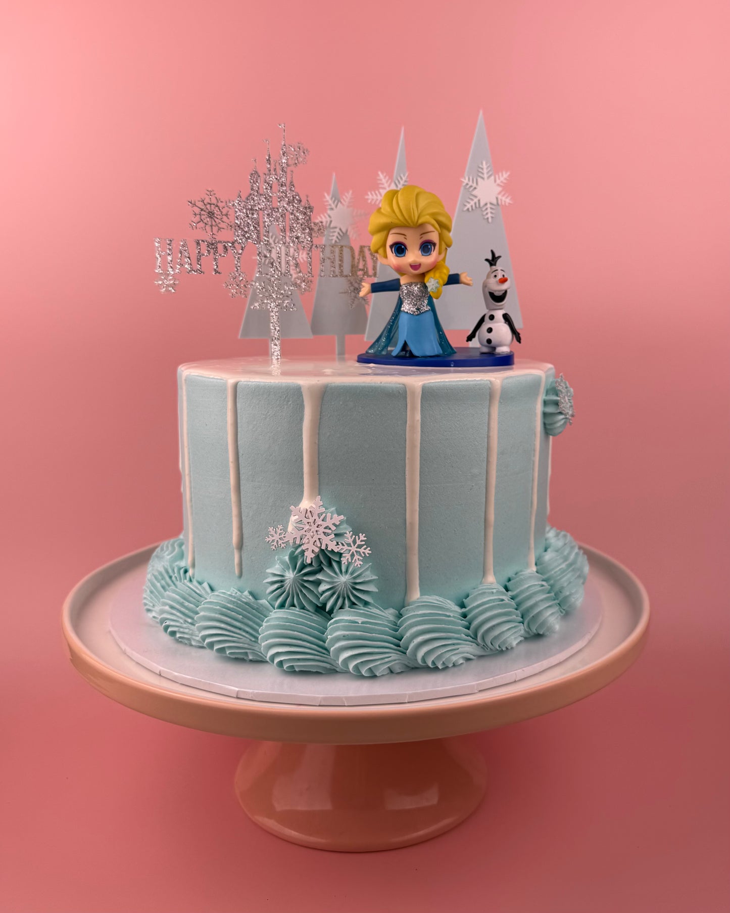 New Elsa and Olaf Birthday Cake
