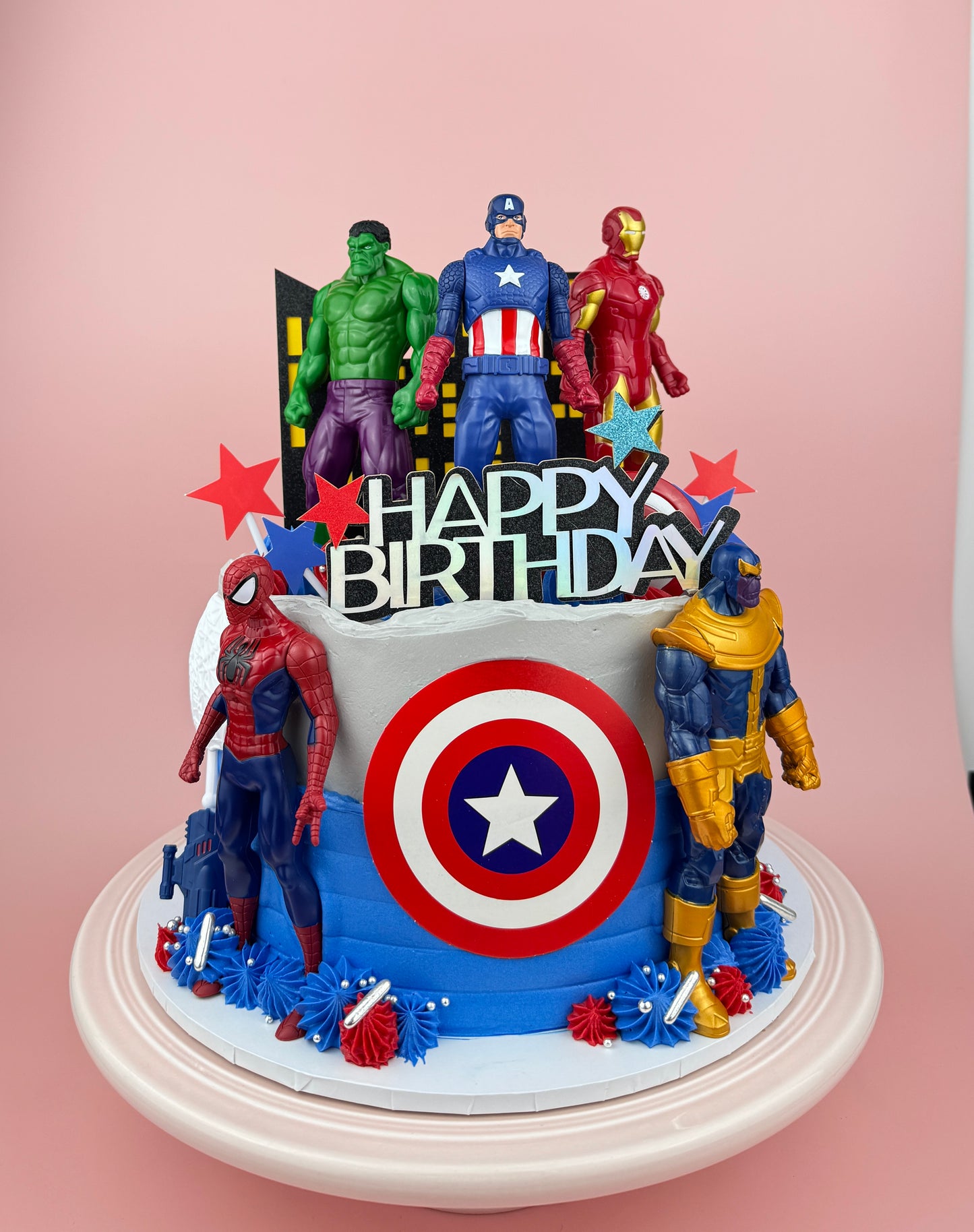 New Avengers Birthday Cake