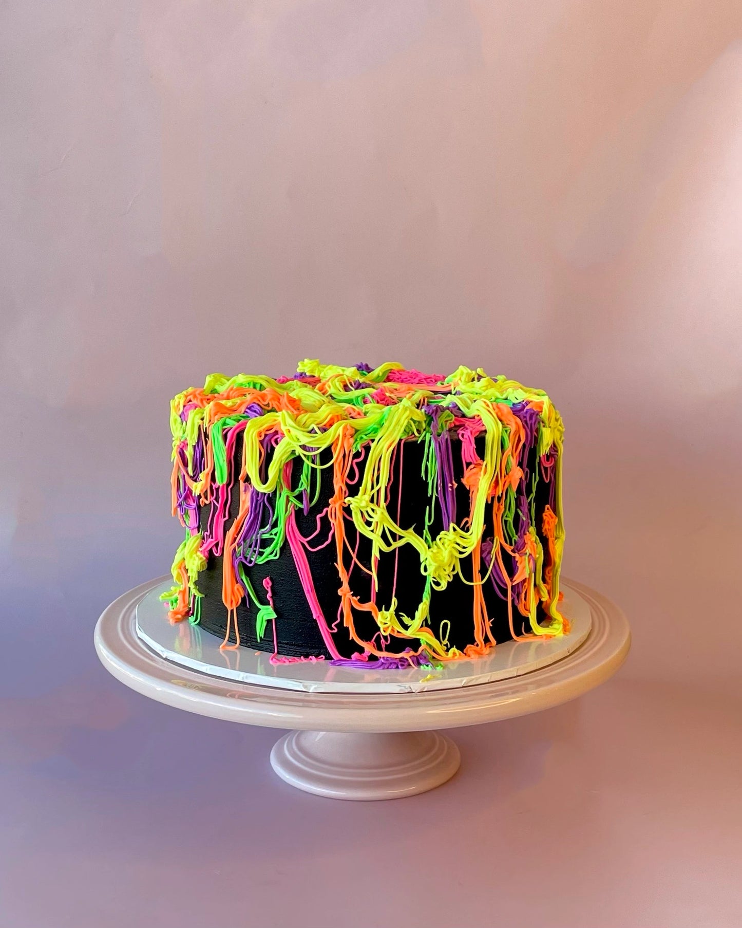 Neon Messy Birthday Cake-bannos cakes-sydney delivery