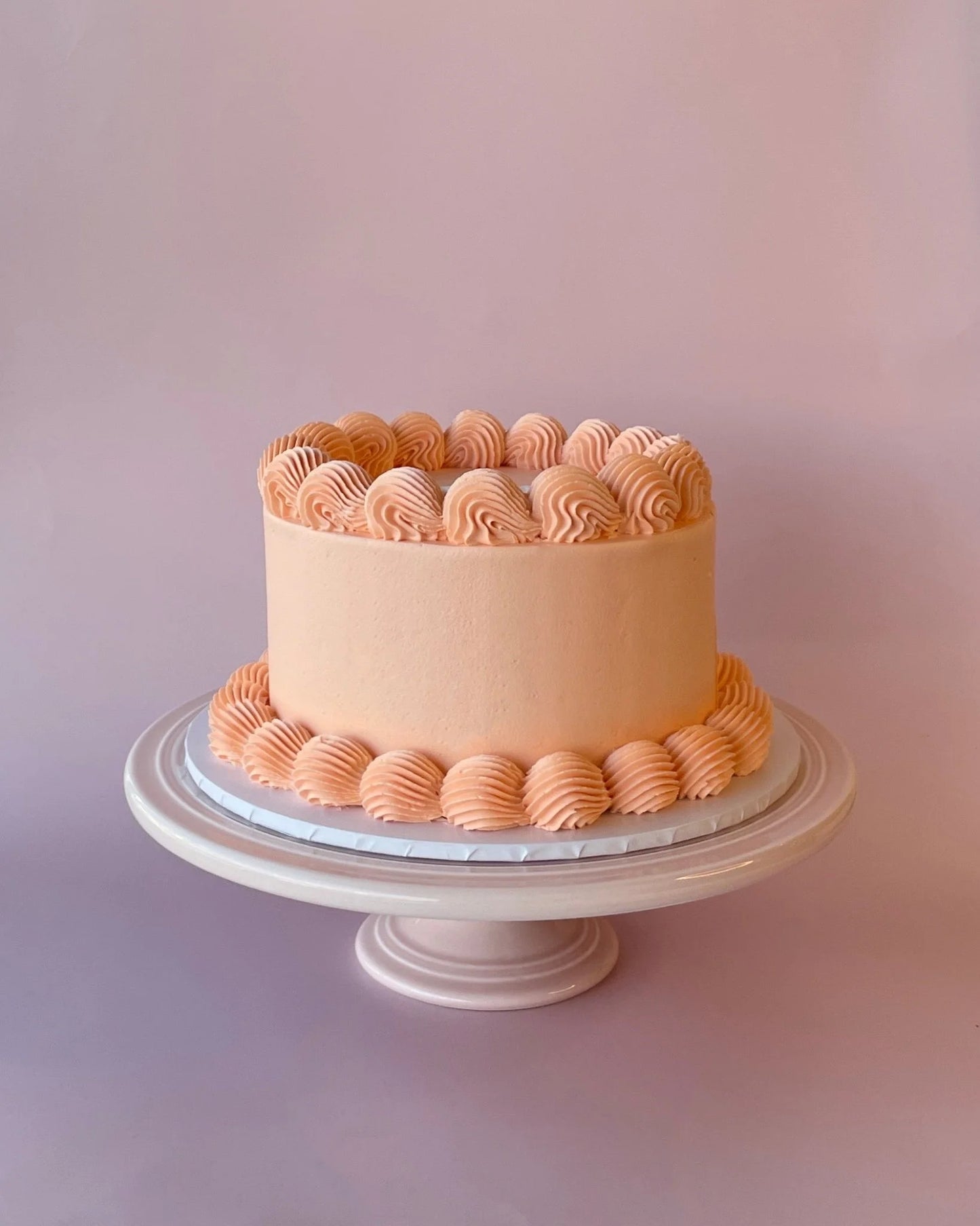 Peach Personalised Cake - bannos cakes-sydney delivery