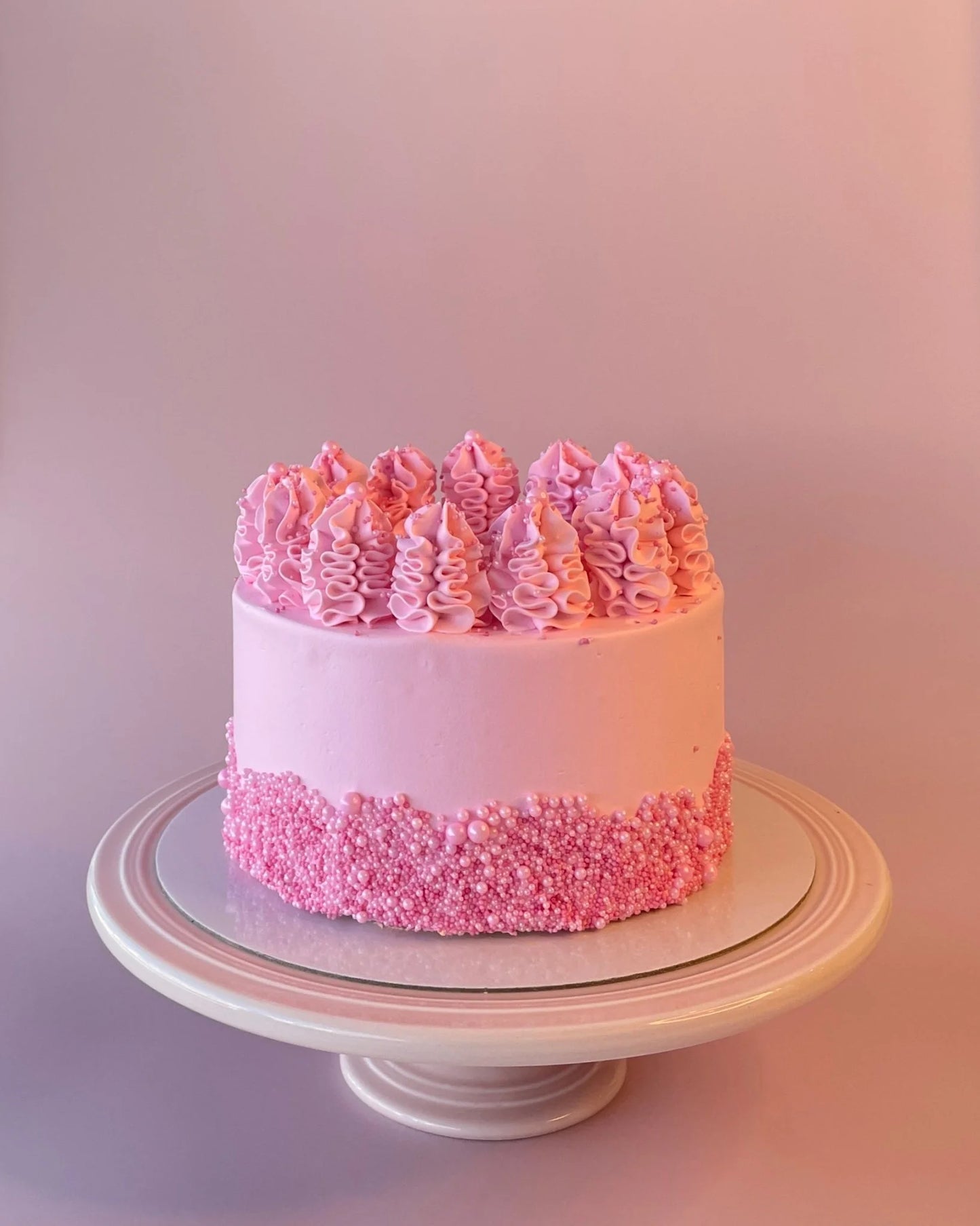 Pink Pearl Sprinkles Cake - bannos cakes-sydney delivery