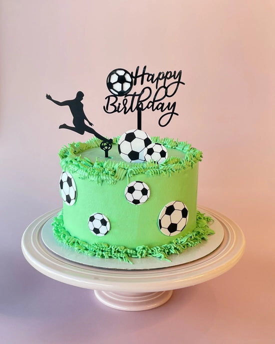 Soccer Birthday Cake-bannos cakes-sydney delivery