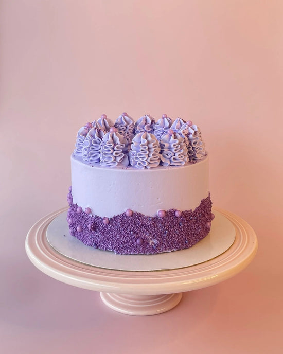 Violet Pearl Sprinkles Cake-bannos cakes-sydney delivery