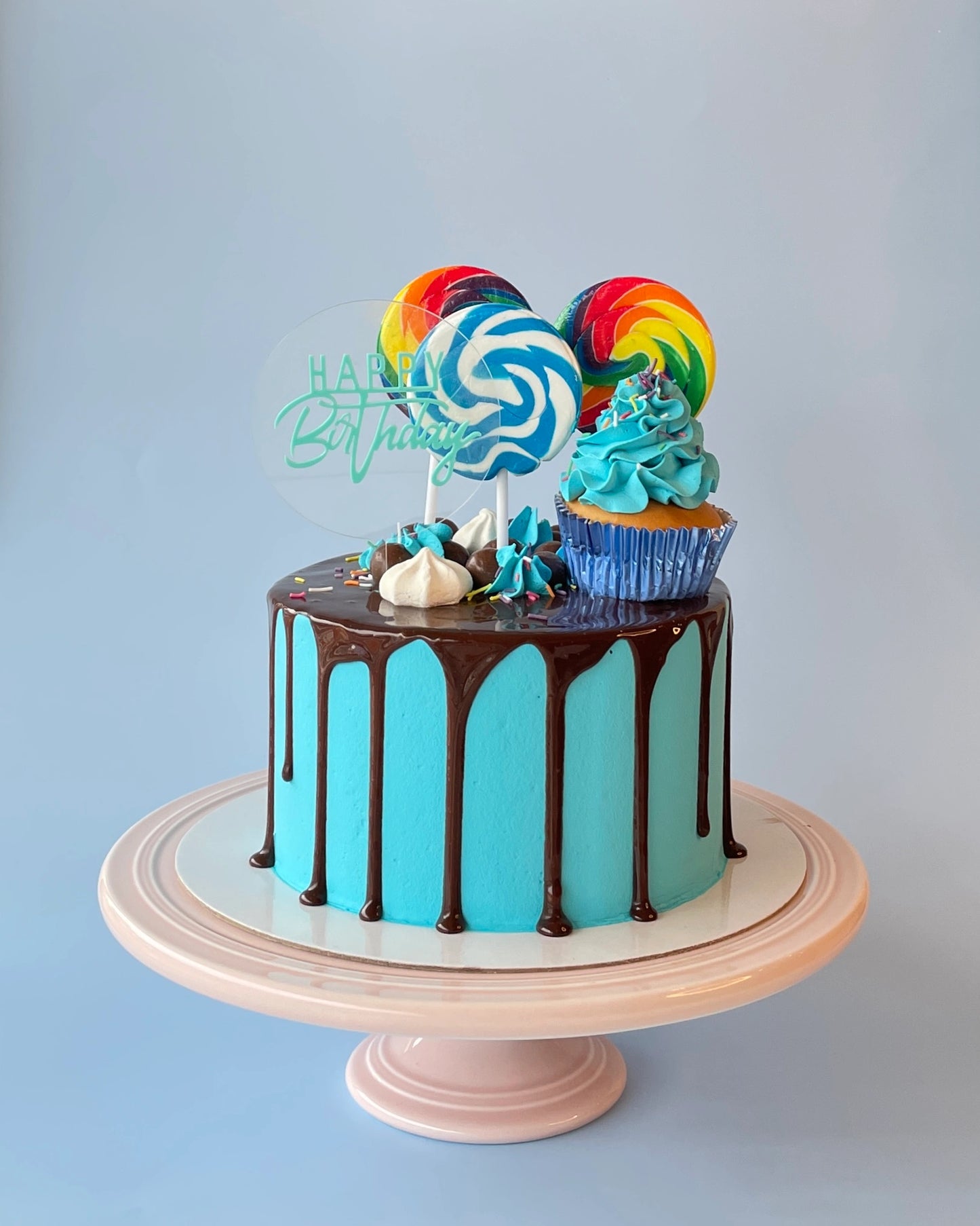 blue lollipop gelato cake-bannos cakes-sydney delivery.