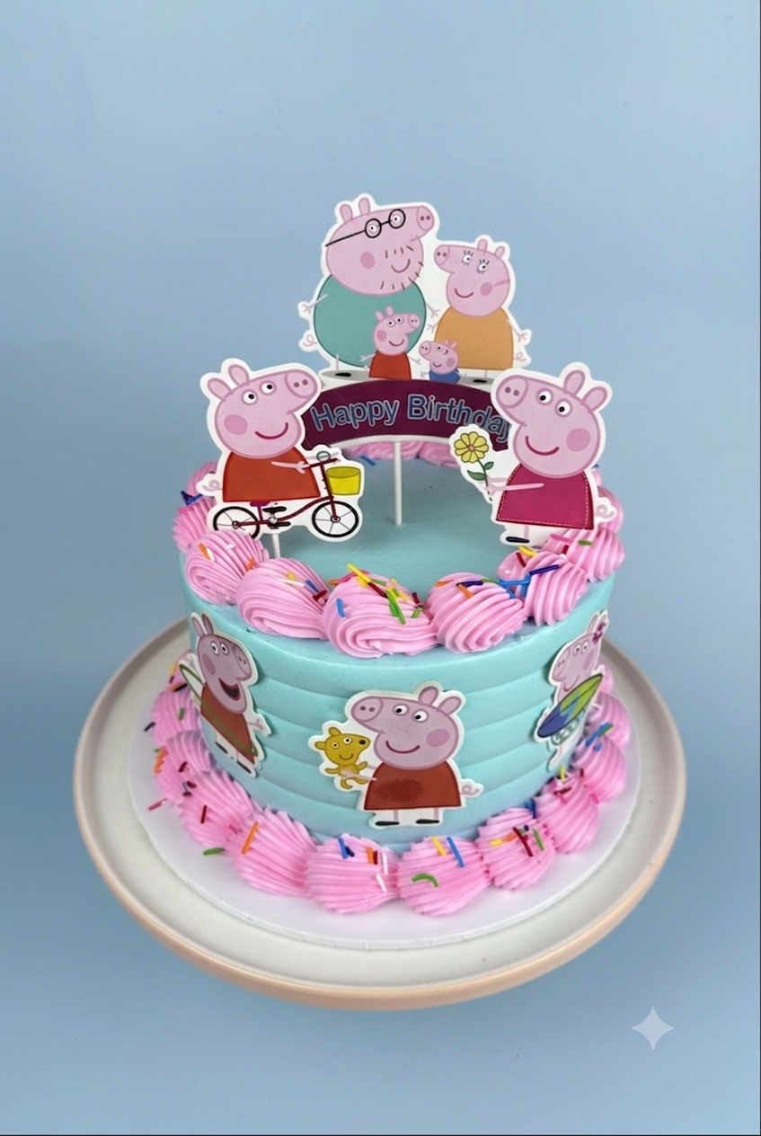 Peppa Pig Gelato Cake