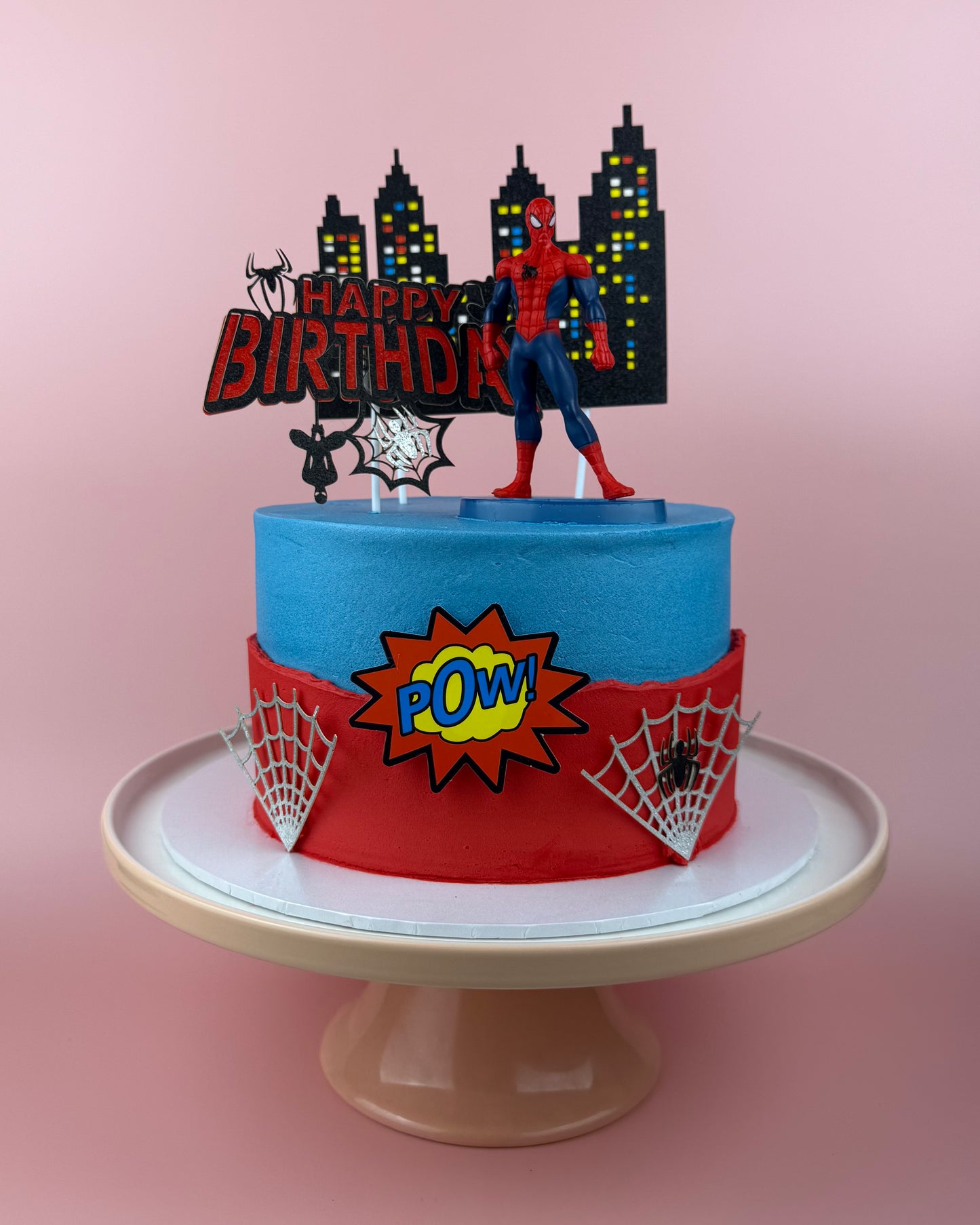 Spiderman Birthday Cake