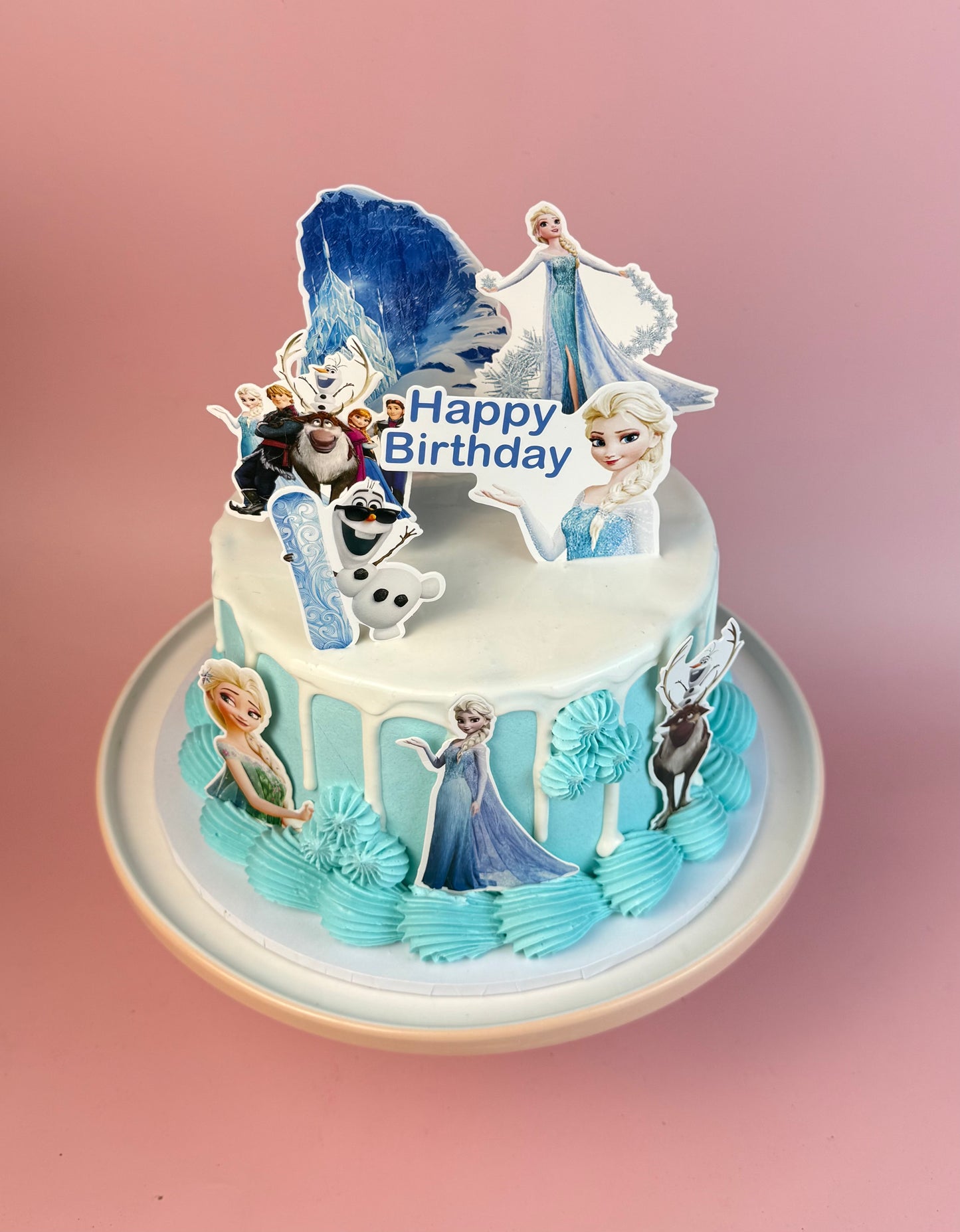 New Elsa and Olaf Birthday Cake