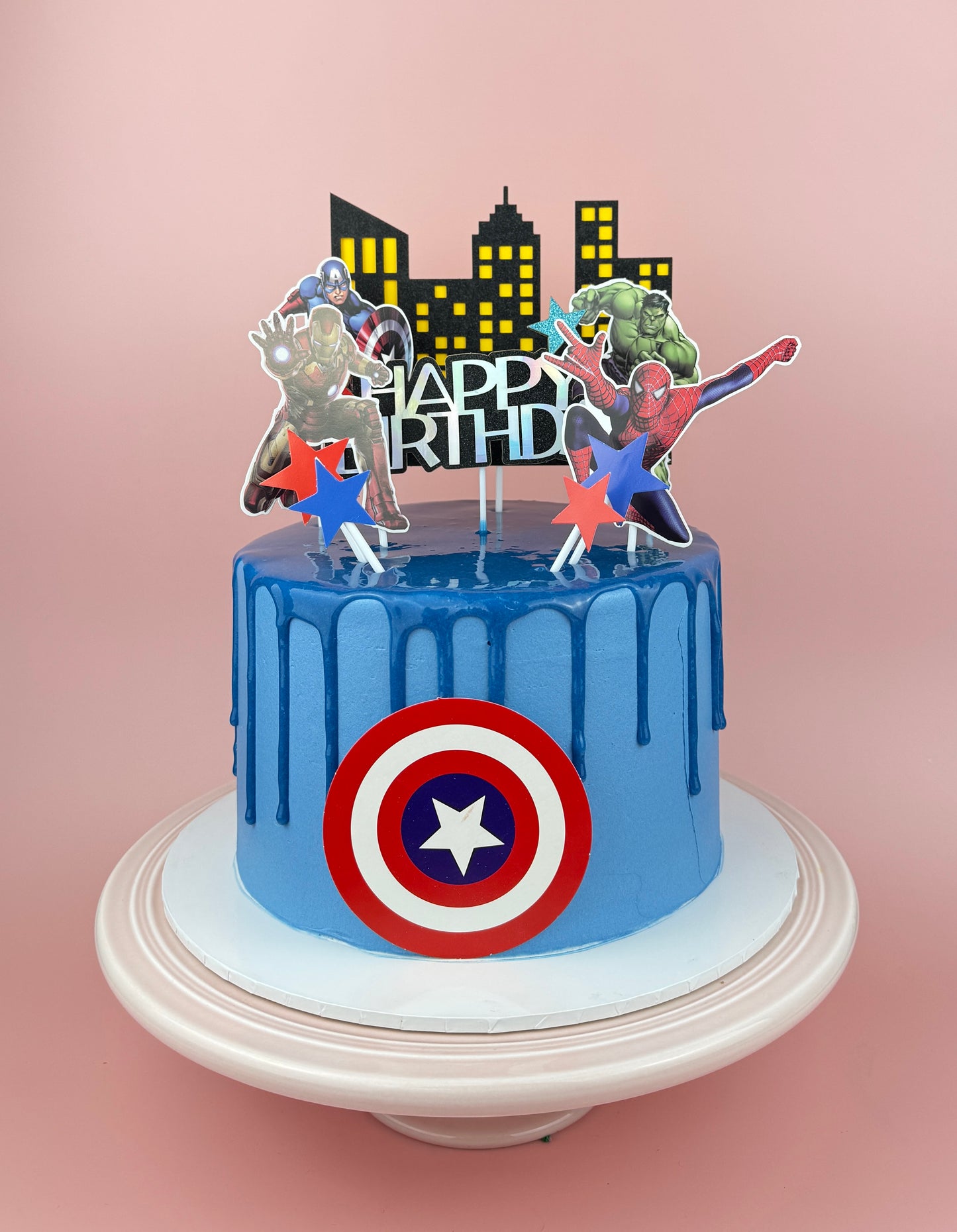 Avengers Birthday Cake