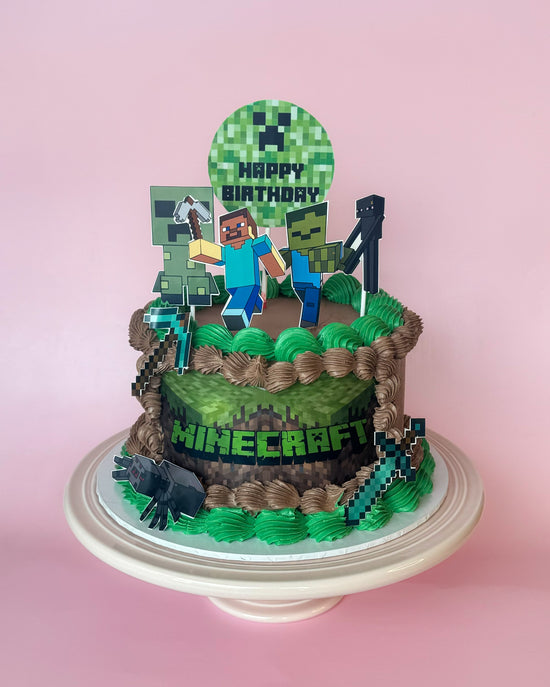 Minecraft Birthday Cake