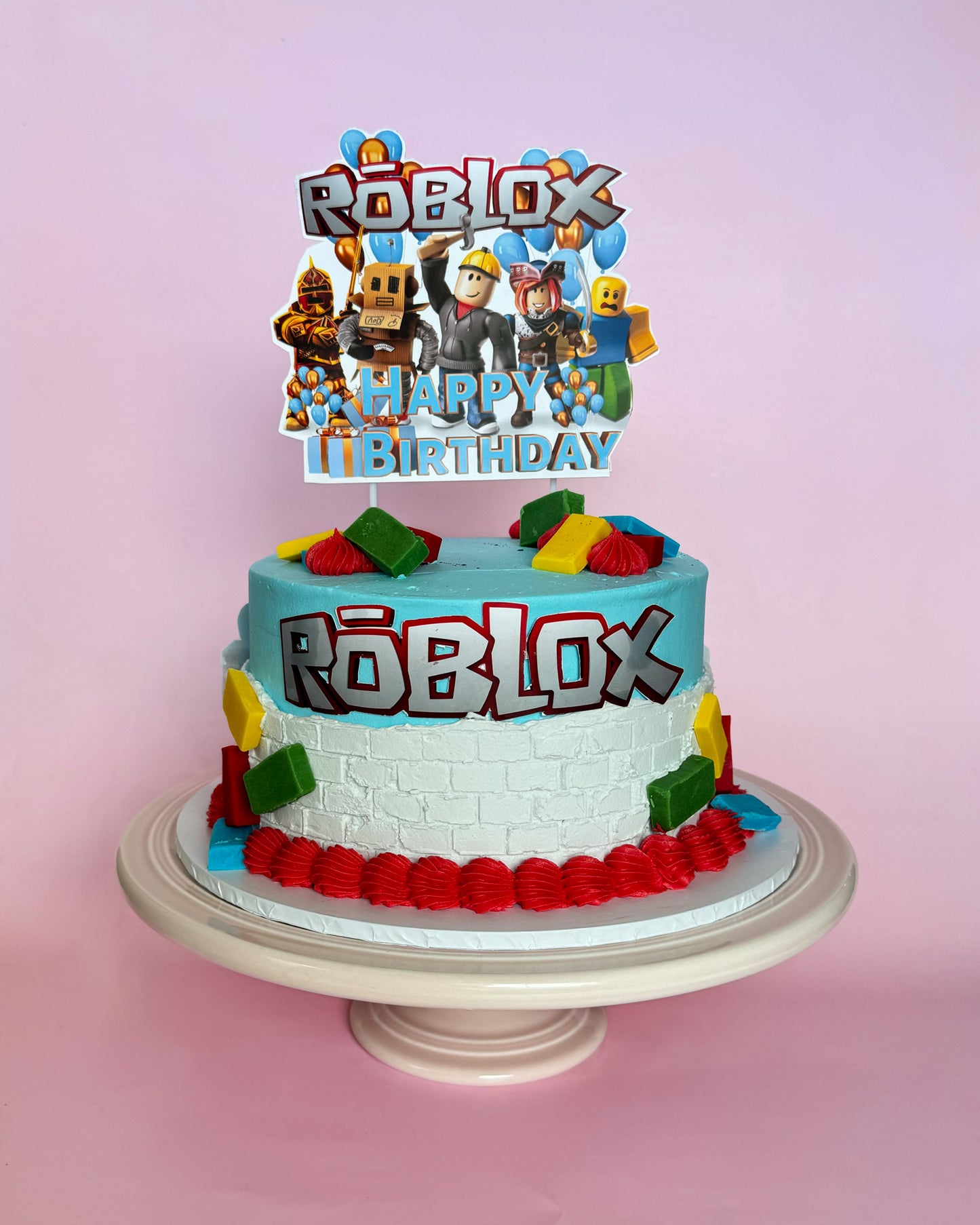 Roblox Blue Birthday Cake