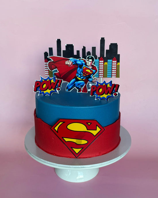 Superman Birthday Cake