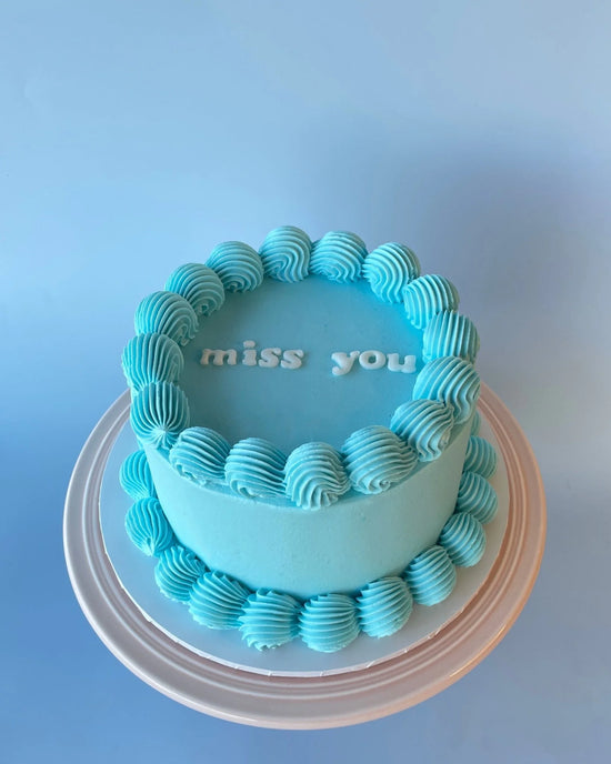 blue personalise gelato cake-bannos cakes-sydney delivery. 