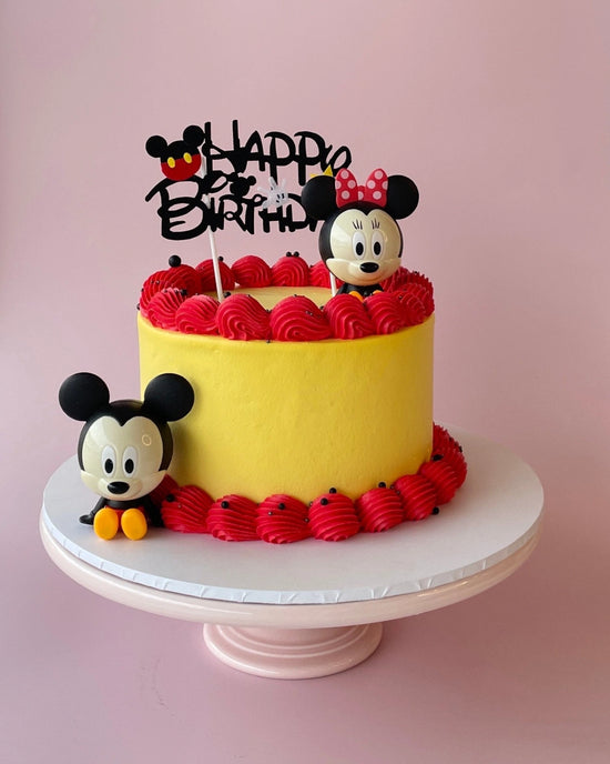 disney mickey and minnie sponge cake-bannos cakes-sydney delivery