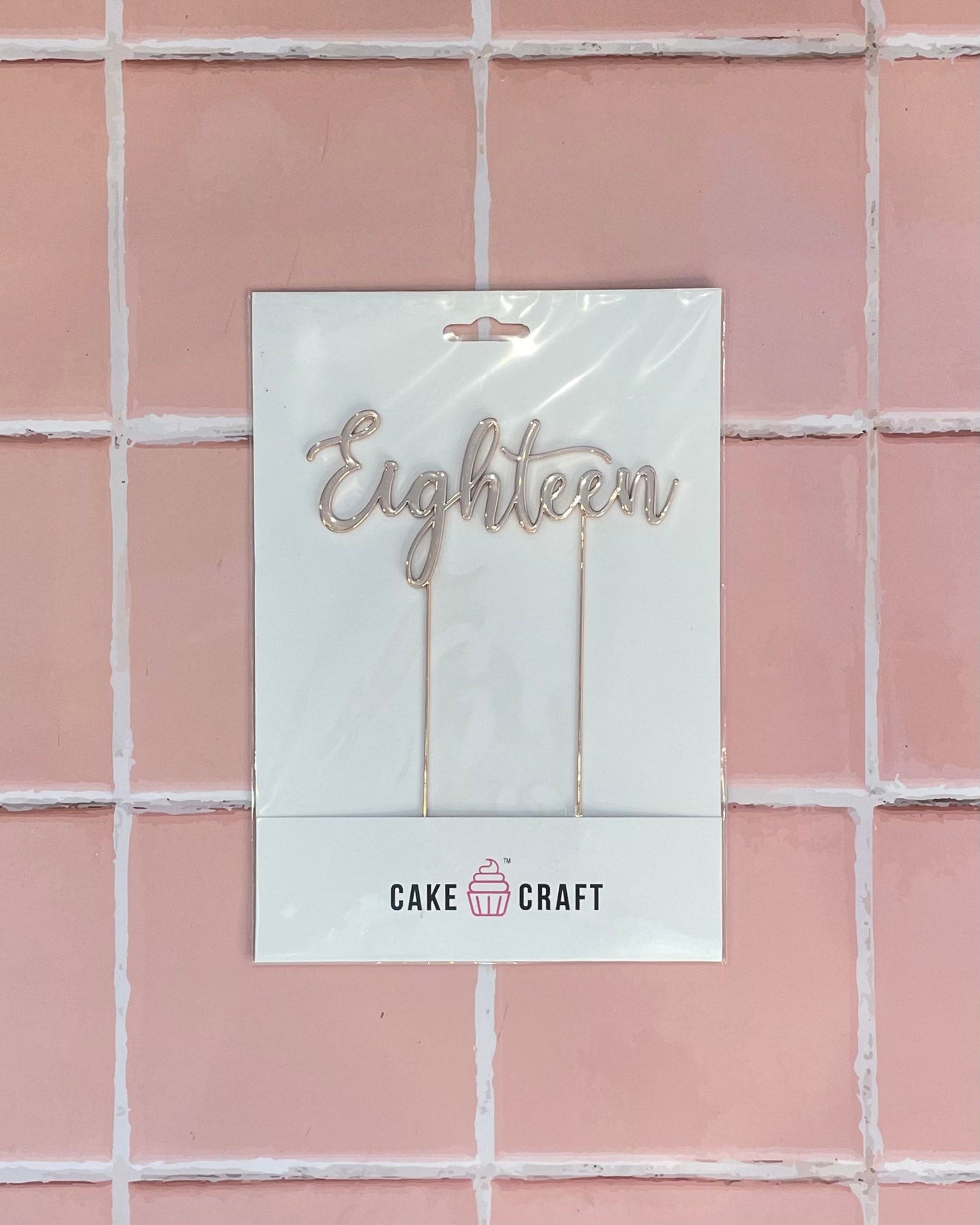 Eighteen Rose Gold Topper by Bannos