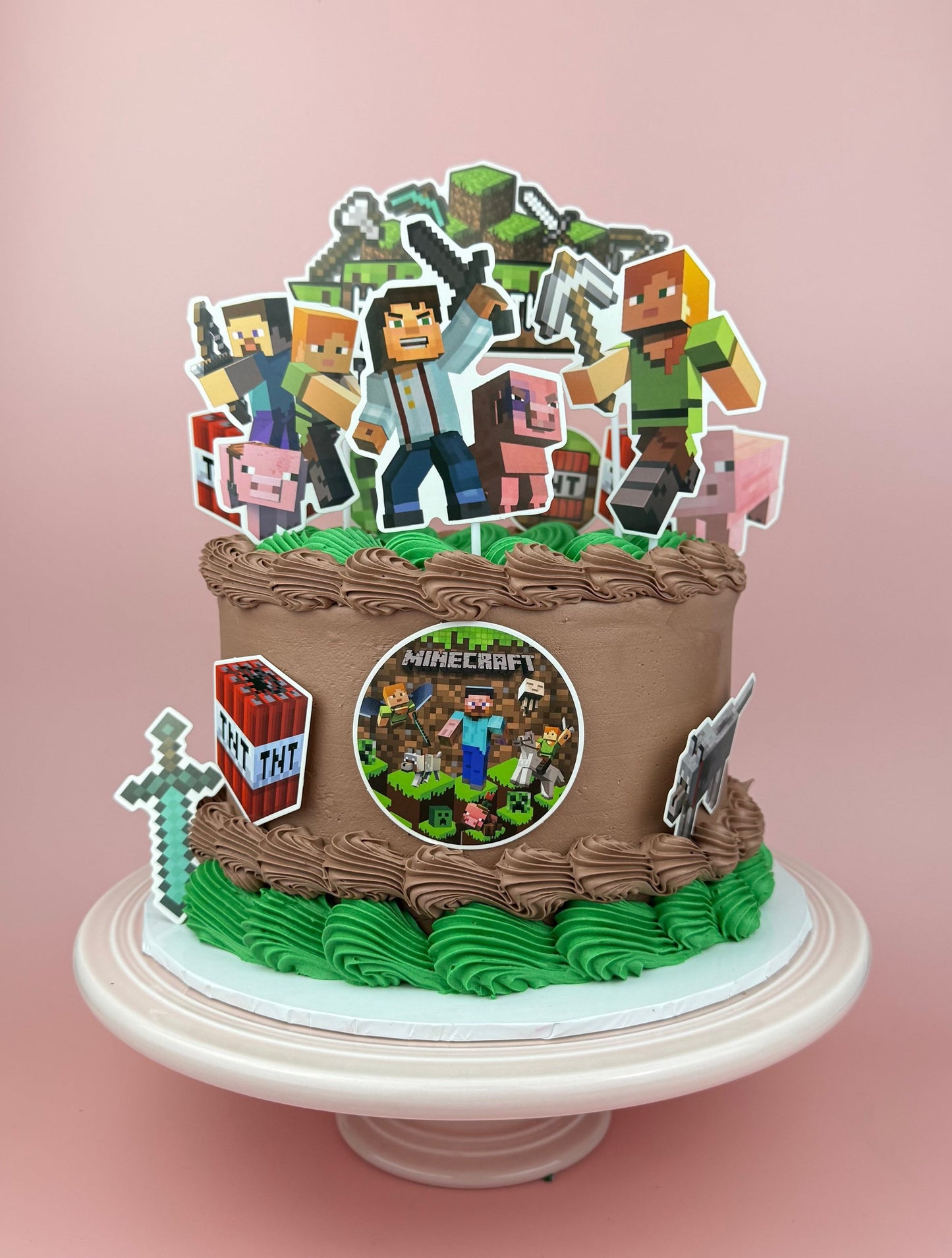 Minecraft Birthday Cake by Bannos