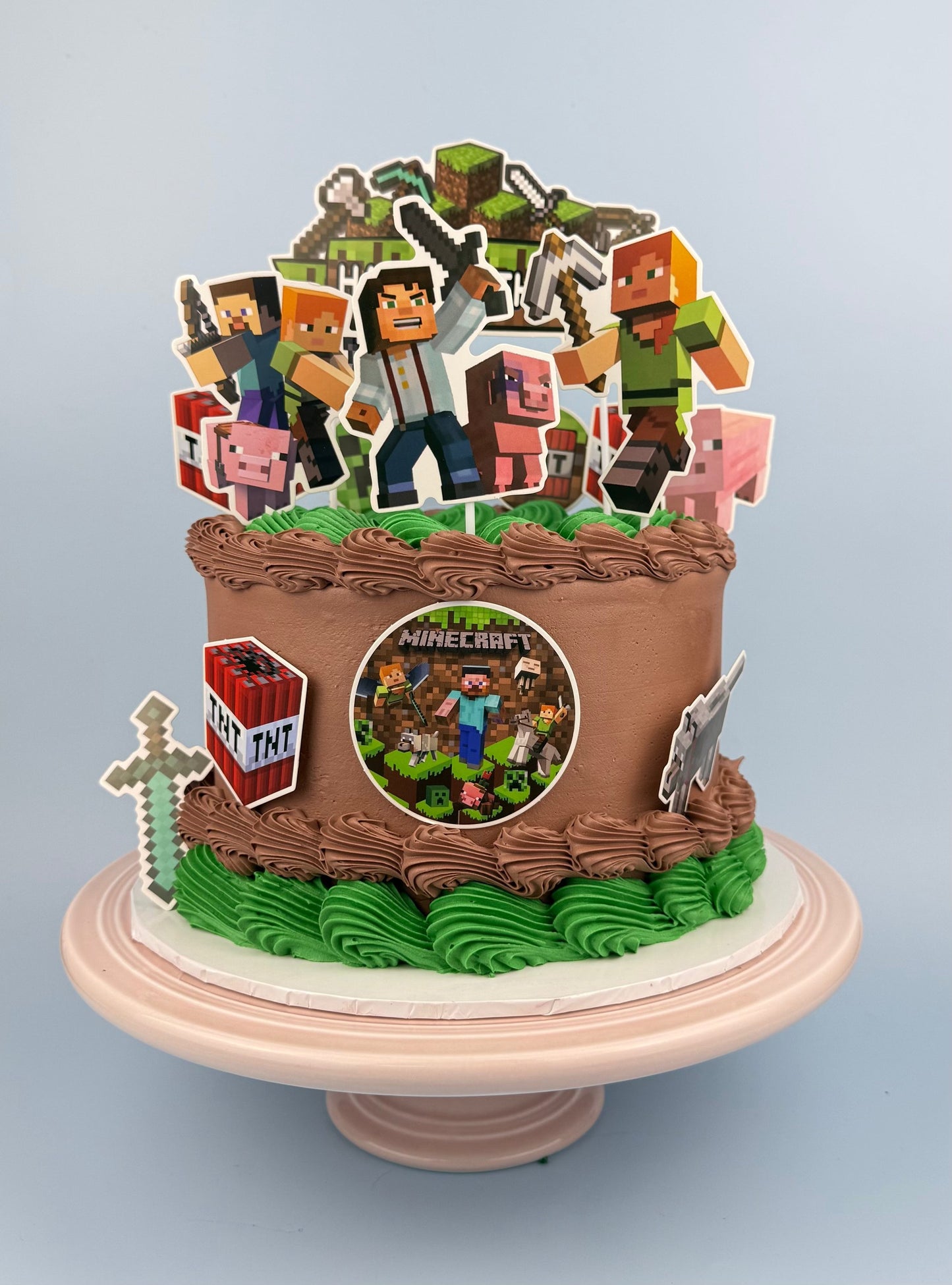 Minecraft Gelato Cake by Bannos