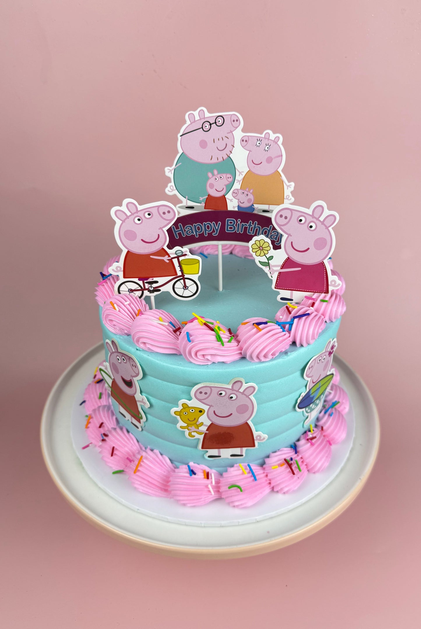Peppa Pig Sponge Birthday Cake