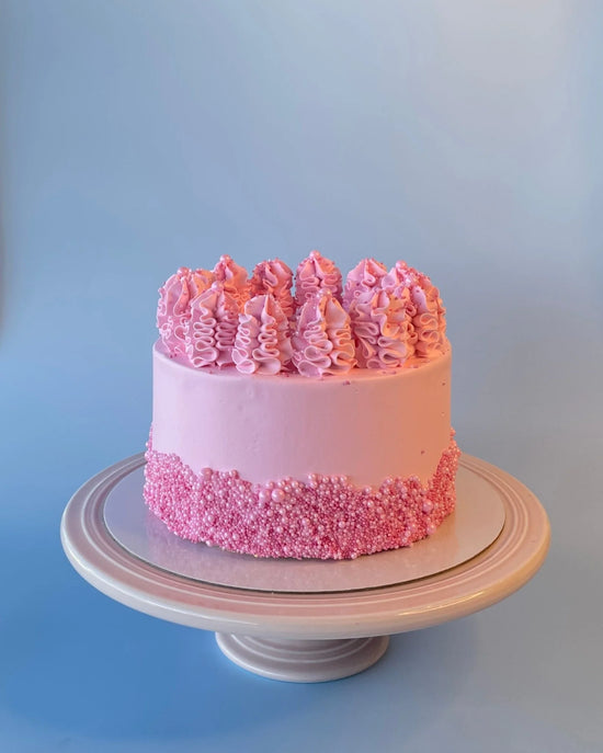 Pink Pearl Sprinkles Gelato Cake-bannos cakes-sydney delivery