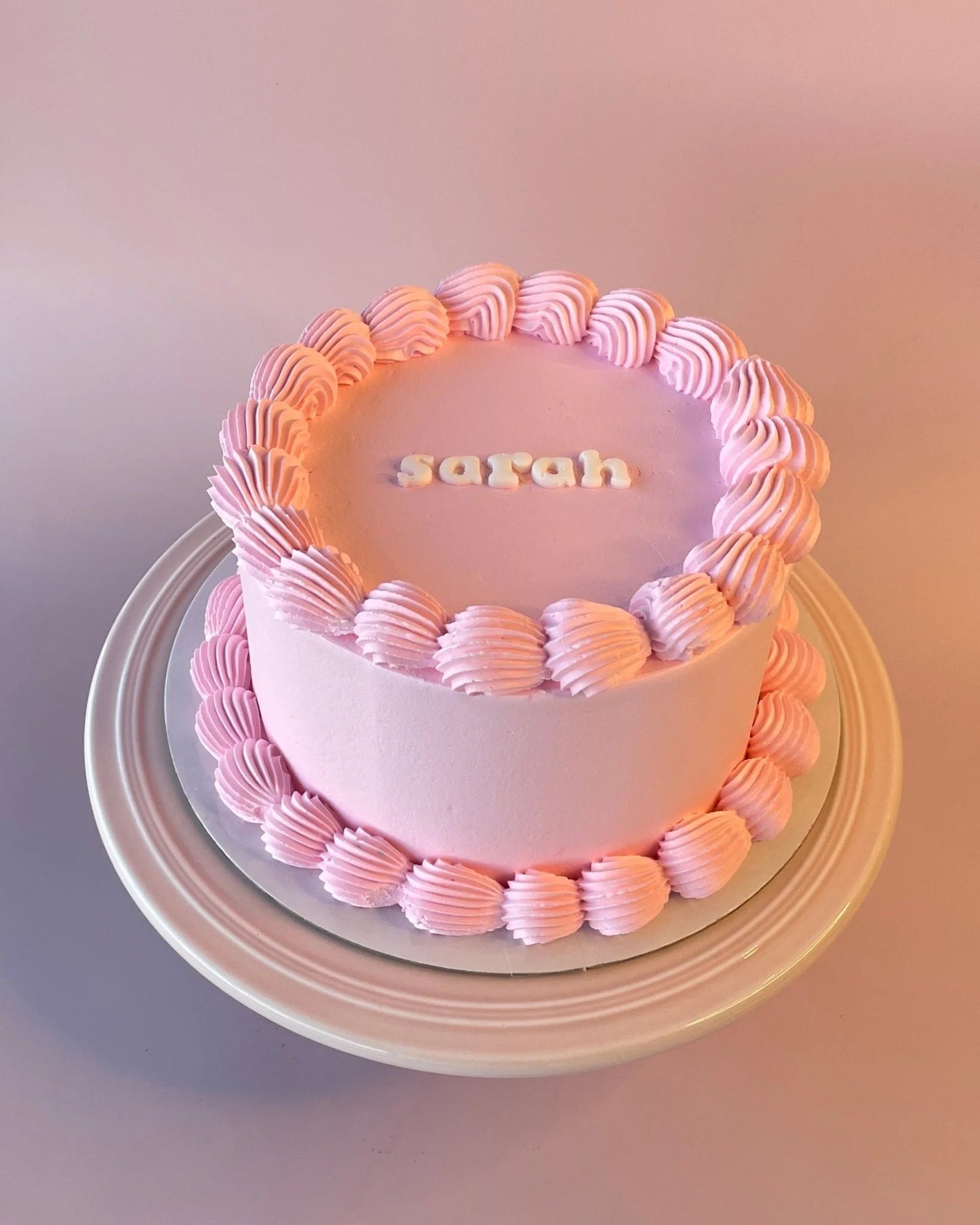 Pink Personalised Cake