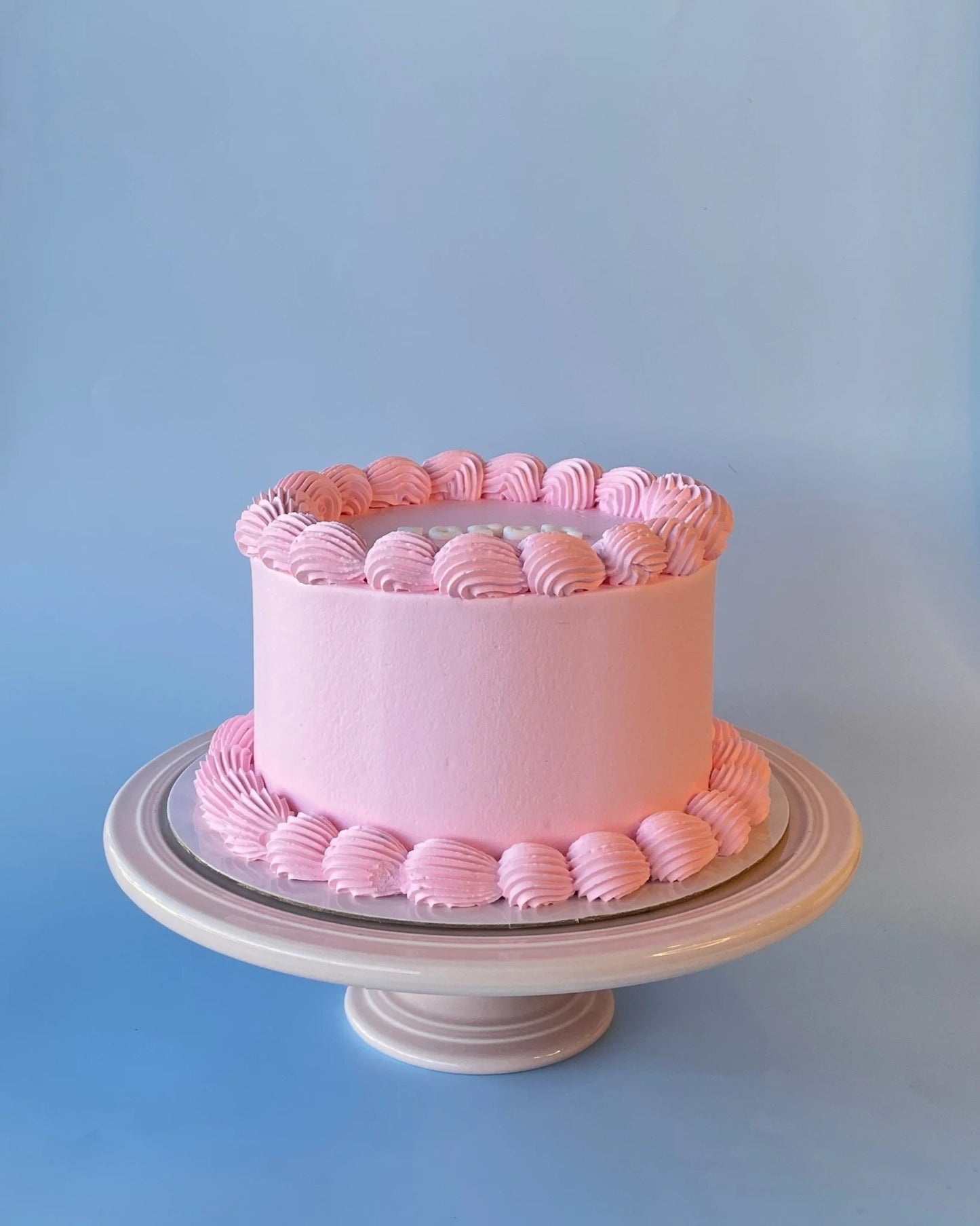 Pink Personalised Gelato Cake - bannos cakes-sydney delivery