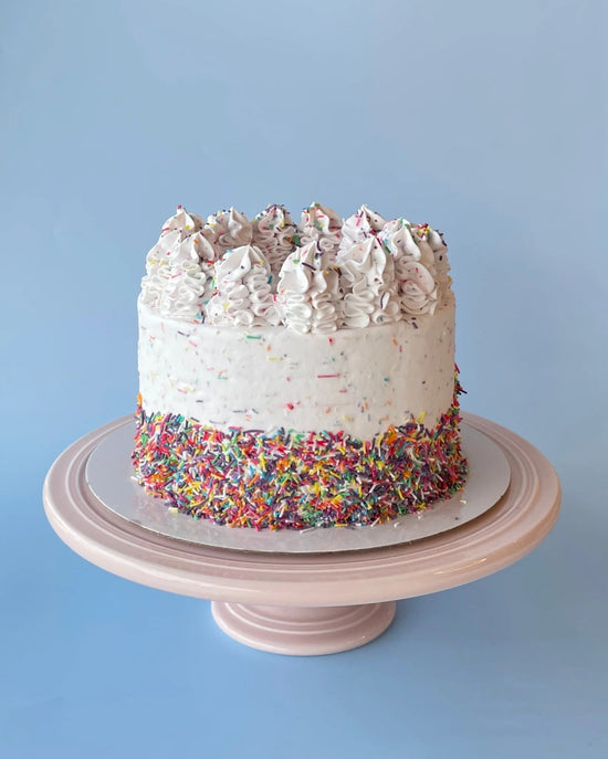 Rainbow Funfetti Gelato Cake