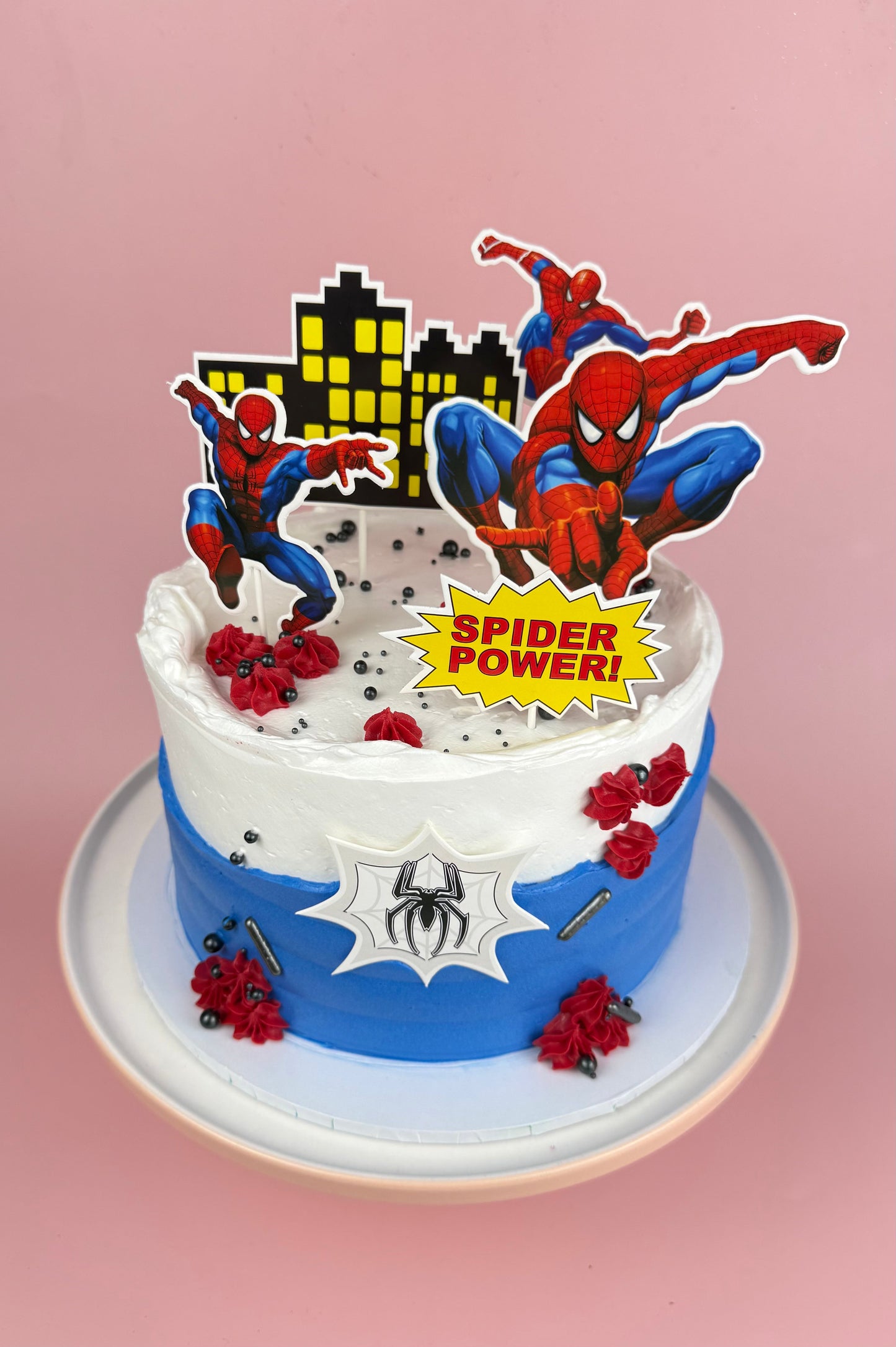 Spiderman Sponge Birthday Cake