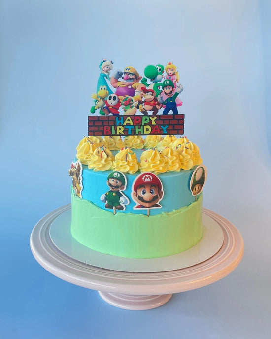 Super Mario Bros Gelato Cake-bannos cakes-sydney delivery