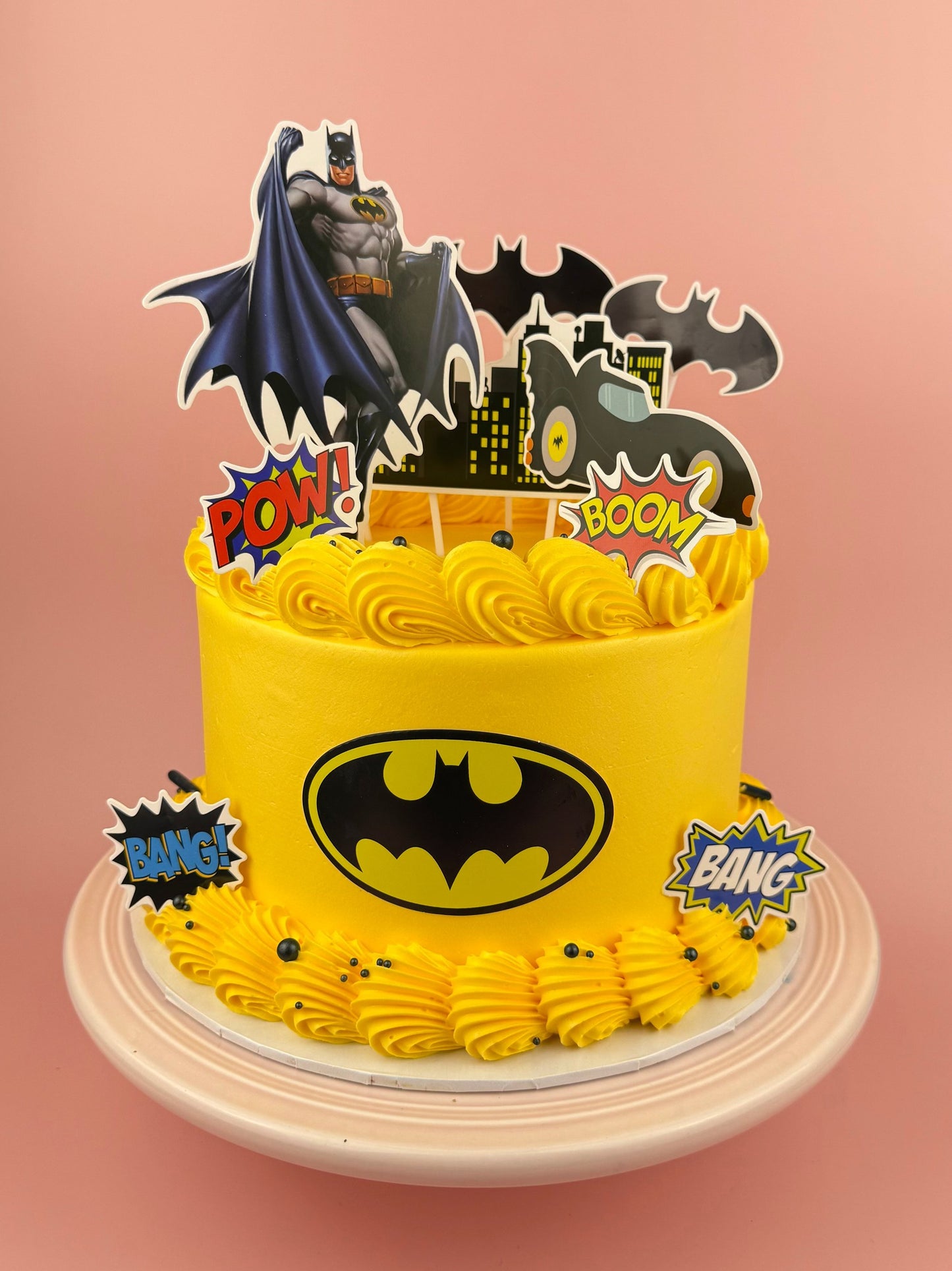 The Dark Hero Birthday Cake by Bannos