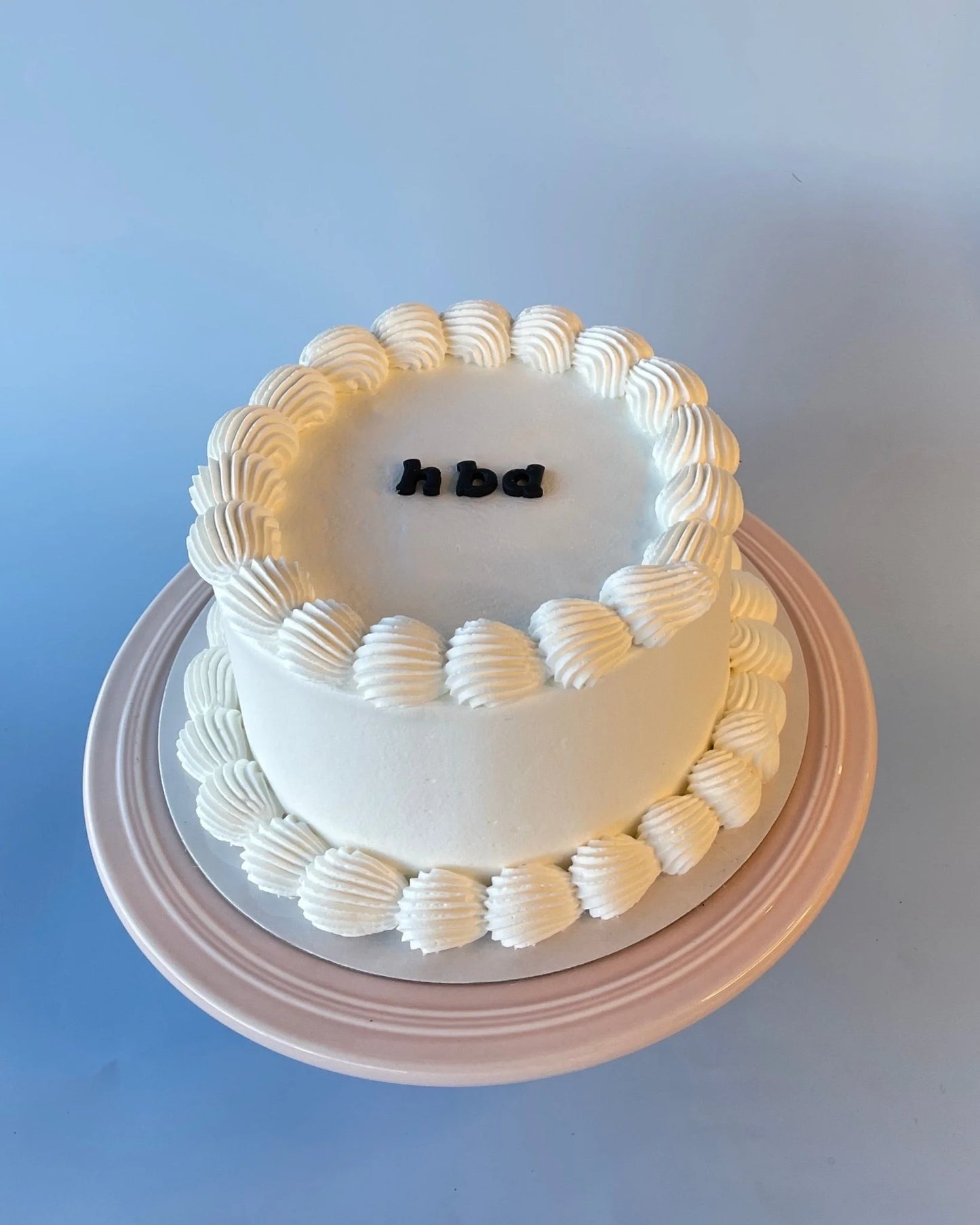 White Personalised Gelato Cake - bannos cakes-sydney delivery