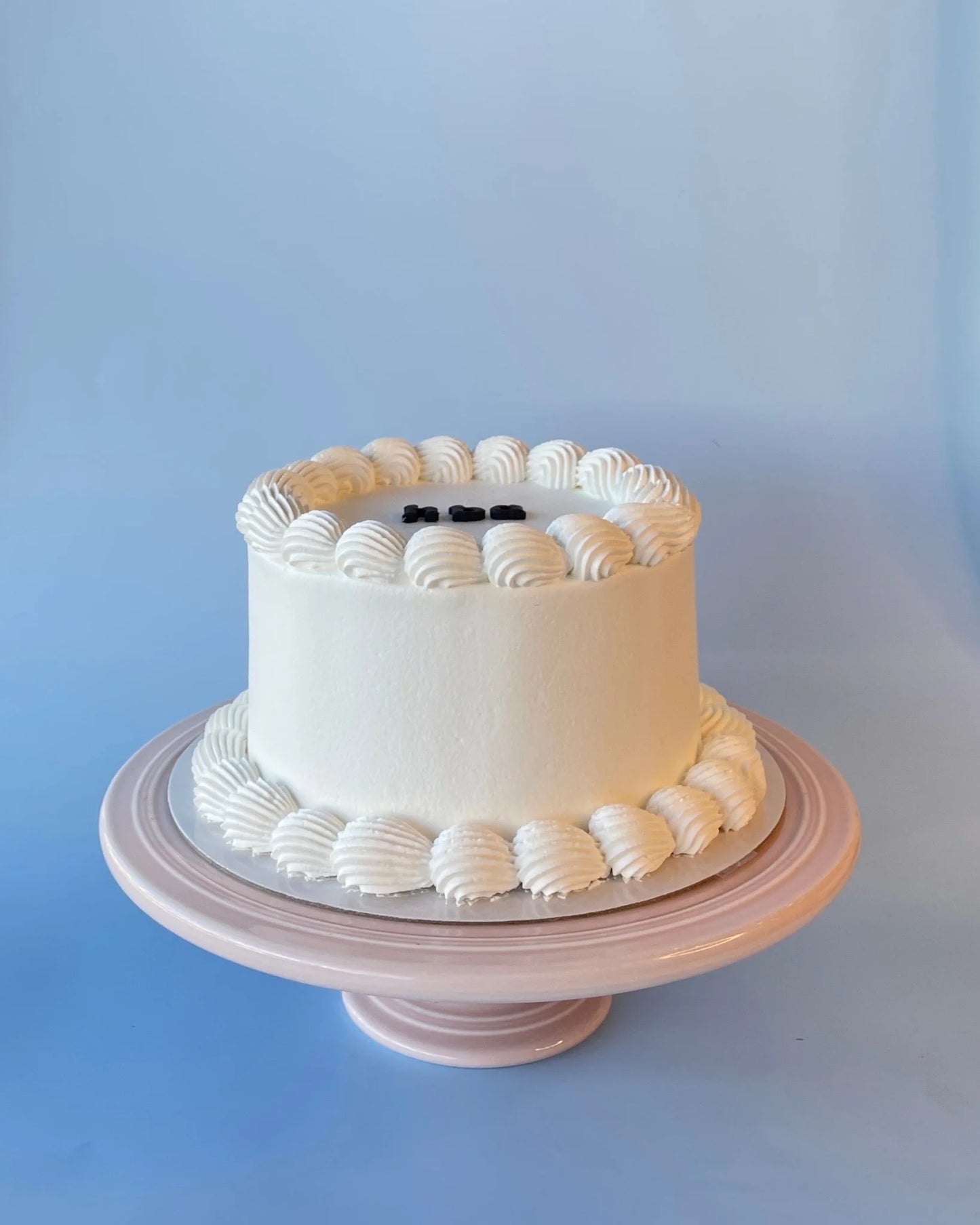 White Personalised Gelato Cake