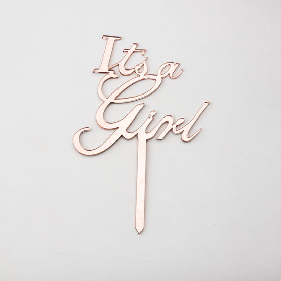 It's a Girl Cake Topper - bannos