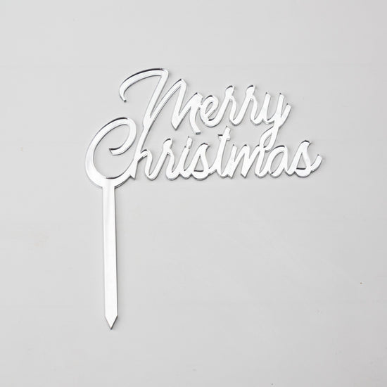 Merry Christmas Cake Topper - bannos