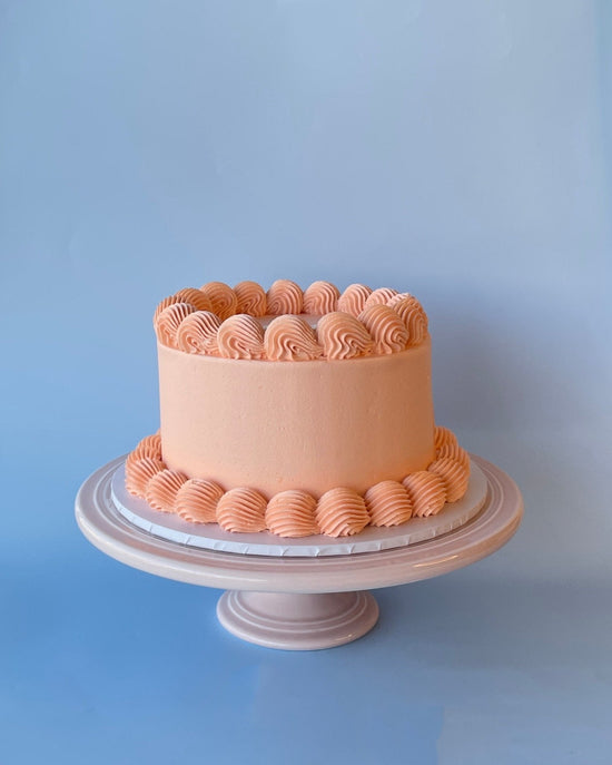 Peach Personalised Gelato Cake - bannos