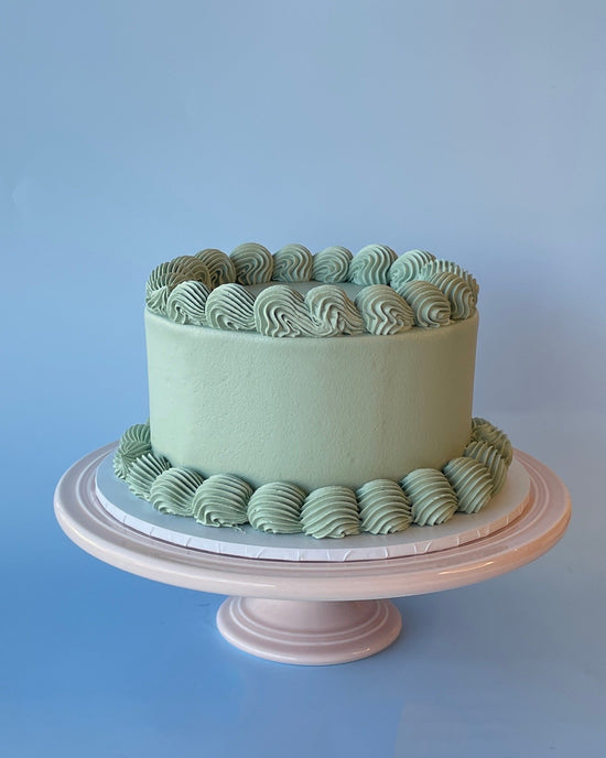 Sage Green Personalised Gelato Cake - bannos